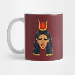 Hathor Goddess tongue out Mug